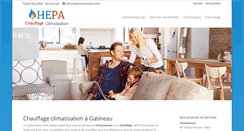 Desktop Screenshot of hepaclimatisation.com